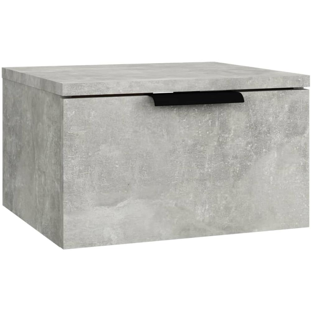 Comodini A Muro 2 Pz Grigio Cemento 34x30x20 Cm - Foto 3