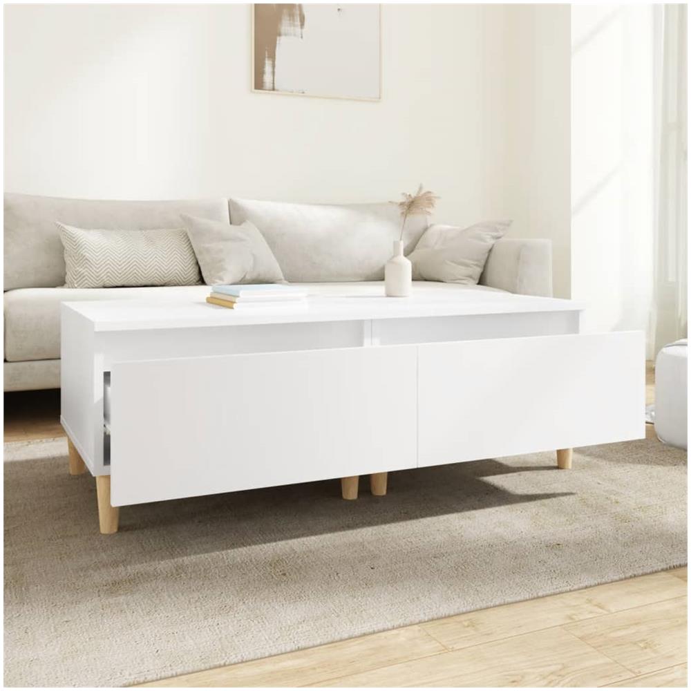 Tavolini Bianchi 2pz 50x46x35 Cm In Legno Multistrato - Foto 3