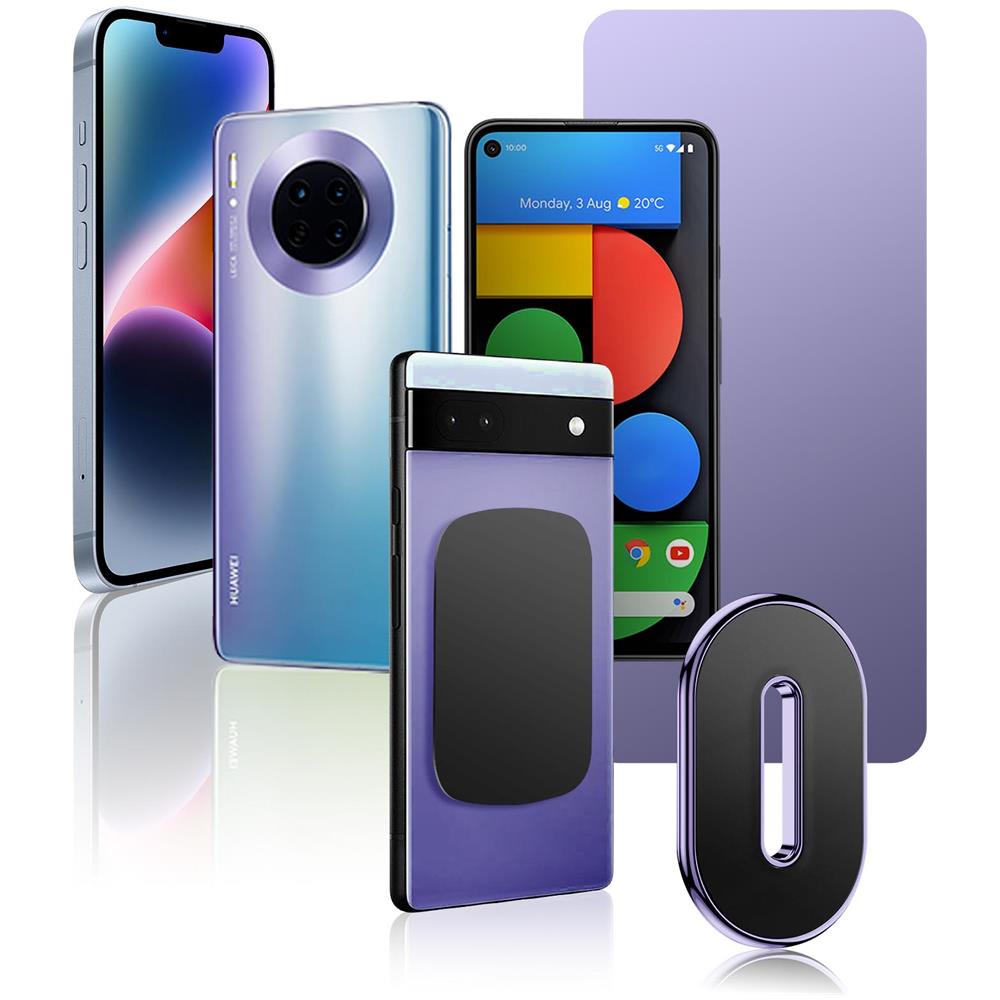 Supporto Auto Magnetico Per Smartphone Universale Fissaggio Adesivo Da Cruscotto - Foto 2