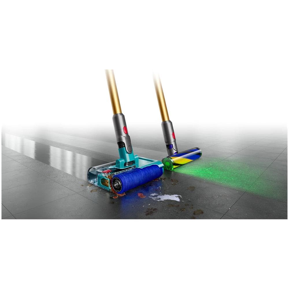 Scopa Ricaricabile e Lavapavimenti V15S Submarine con Potenza 660 W Colore Nichel / Giallo - Foto 2