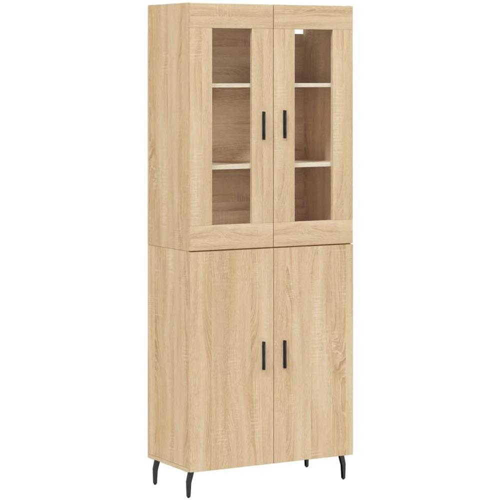 Credenza Rovere Sonoma 69,5x34x180 Cm In Legno Multistrato - Foto 2