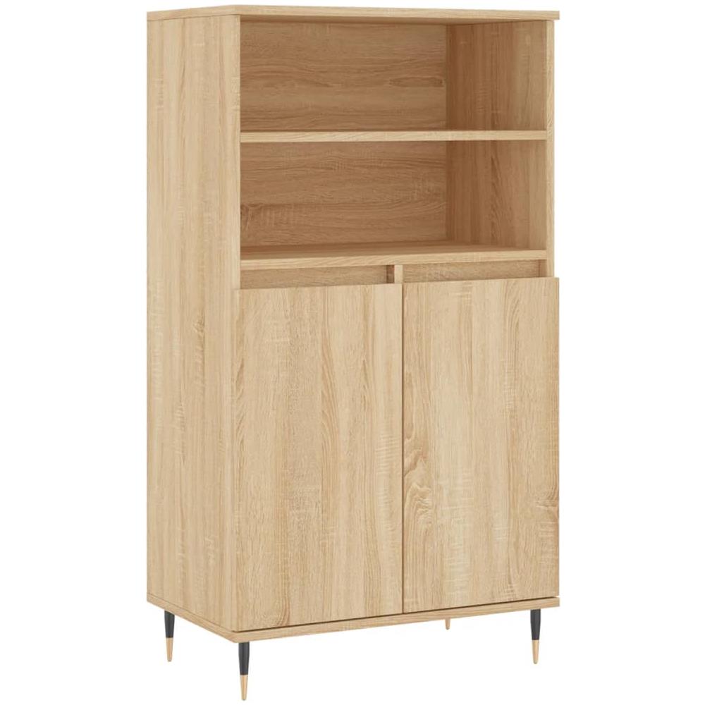 Credenza Rovere Sonoma 60x36x110 Cm In Legno Multistrato - Foto 2
