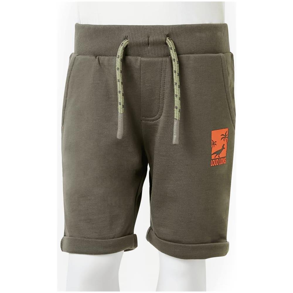 Pantaloncini per Bambini con Coulisse Cachi Scuro 92 - Foto 8