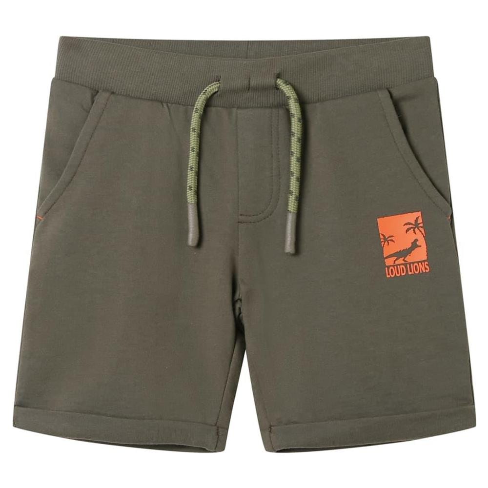 Pantaloncini per Bambini con Coulisse Cachi Scuro 92 - Foto 1