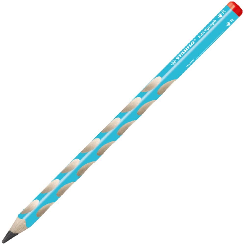 EASYgraph - Matita Ergonomica triangolare - per Destrimani - Azzurro - Confezione da 12 - Gradazione HB - Foto 2