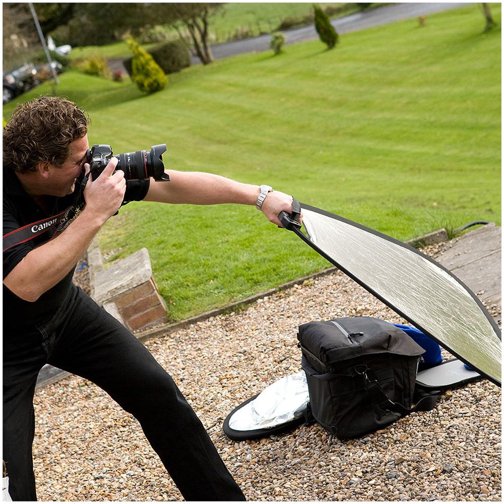 Pannello Riflettente TriGrip Sunlite / Argento Diametro 75cm - Foto 5