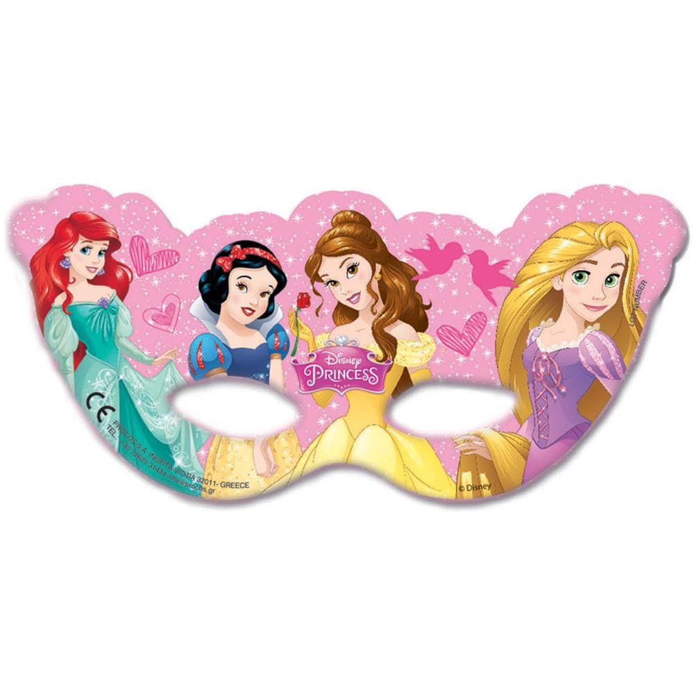 6 Mascherine Che Raffigurano Principesse Disney Taglia Unica - Foto 1