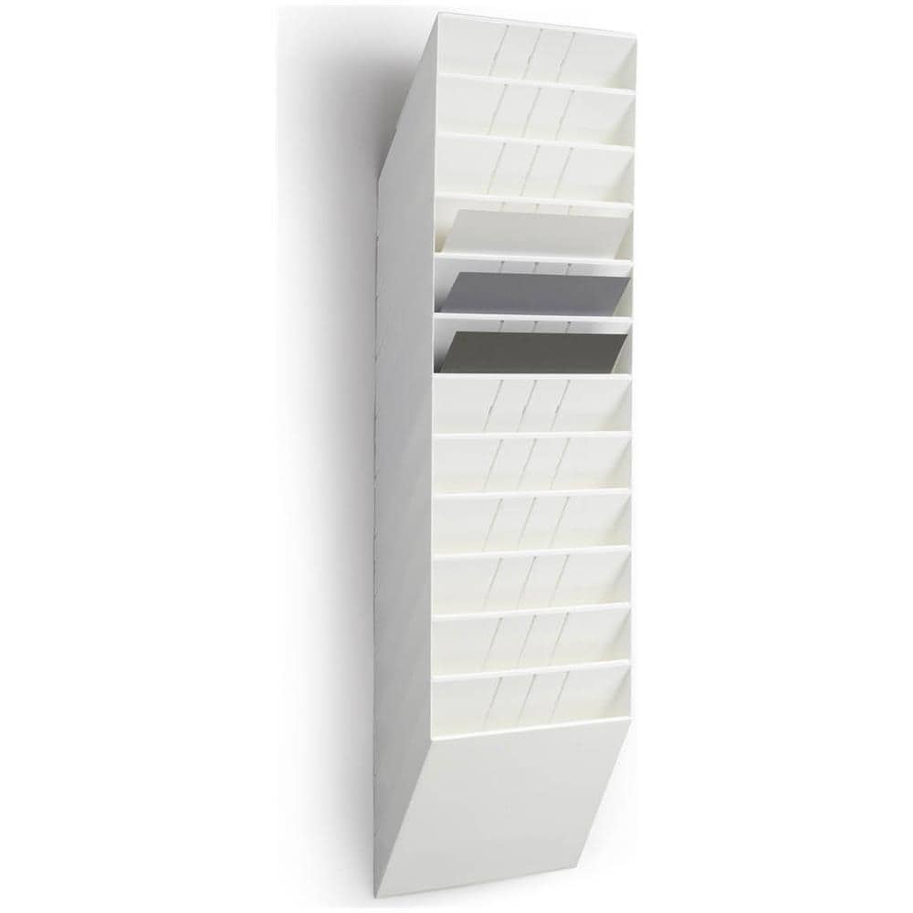 Flexiboxx 12 A4 Orizzontale Espositore Da Parete 12 Bianco - Foto 2