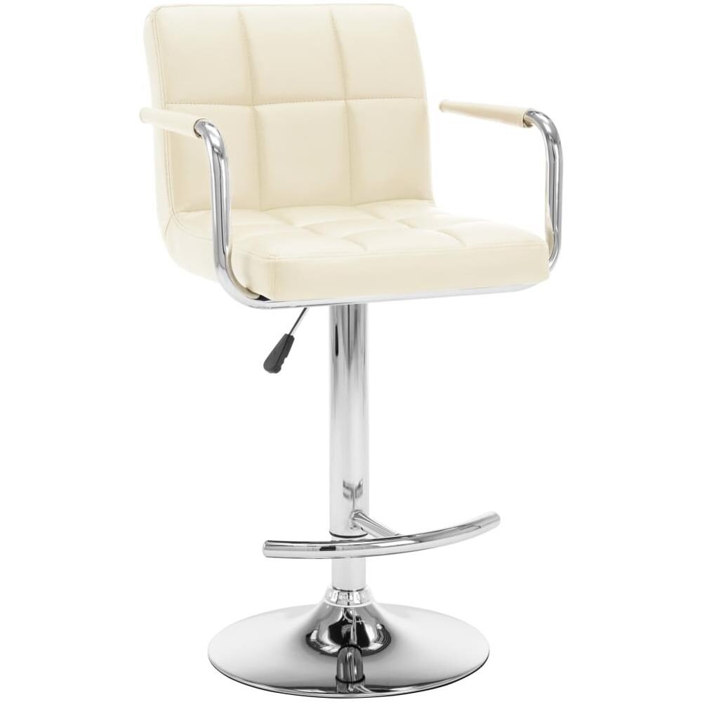 Sgabelli da Bar 2 pz Crema in Similpelle - Foto 2