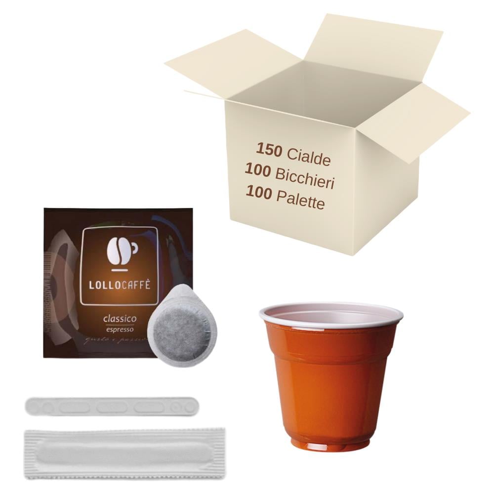150 Cialde Lollo Caffe' Con 100 Bicchierini E 100 Palette - Foto 1