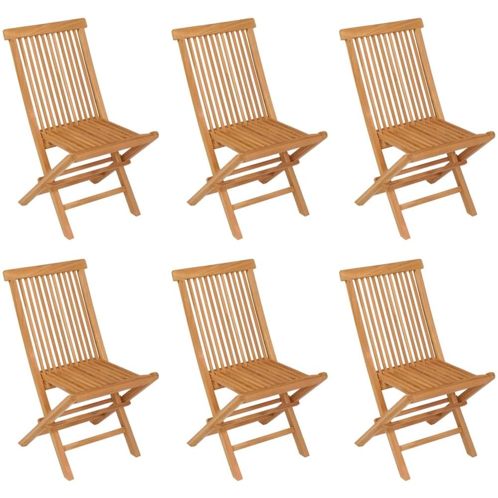 Set da Pranzo da Giardino 7 pz in Legno Massello di Teak - Foto 3
