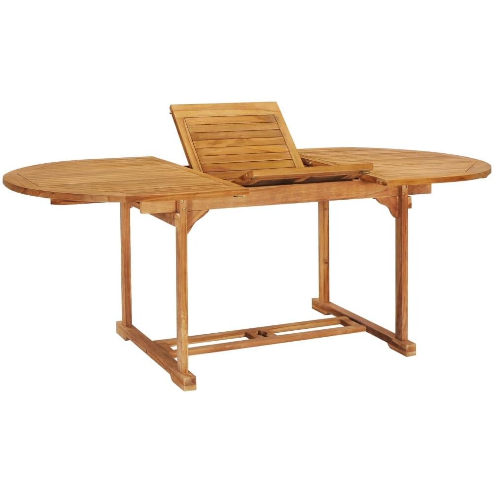 Set Da Pranzo Da Giardino 7 Pz In Legno Massello Di Teak - Foto 2