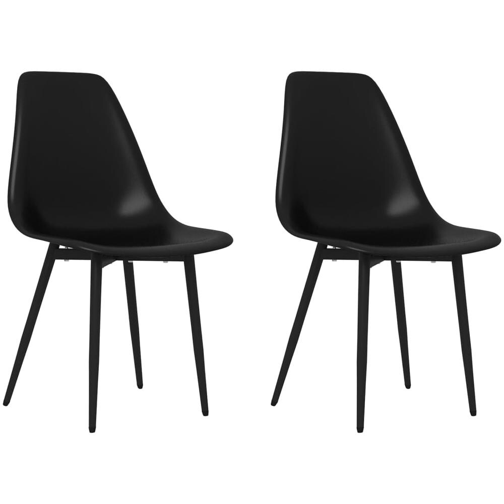 Sedie Da Pranzo 2 Pz Nere In Pp - Foto 2