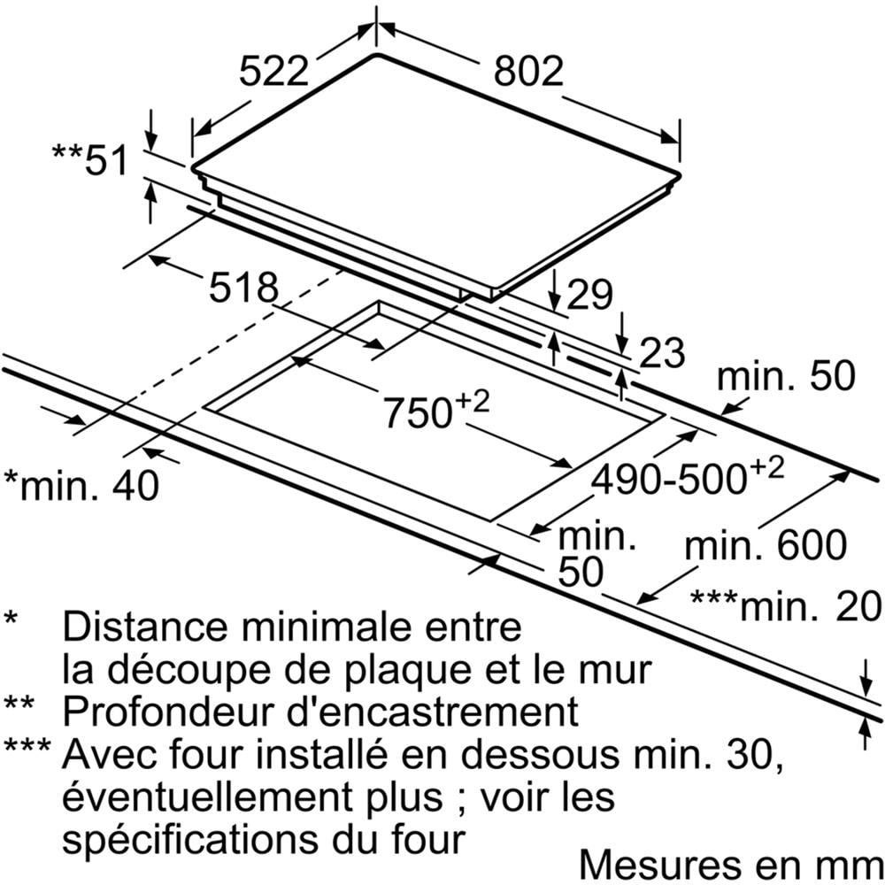 Piano Cottura A Induzione 80cm 4 Fuochi 7400w Nero - Ex851lvc1f - Foto 4