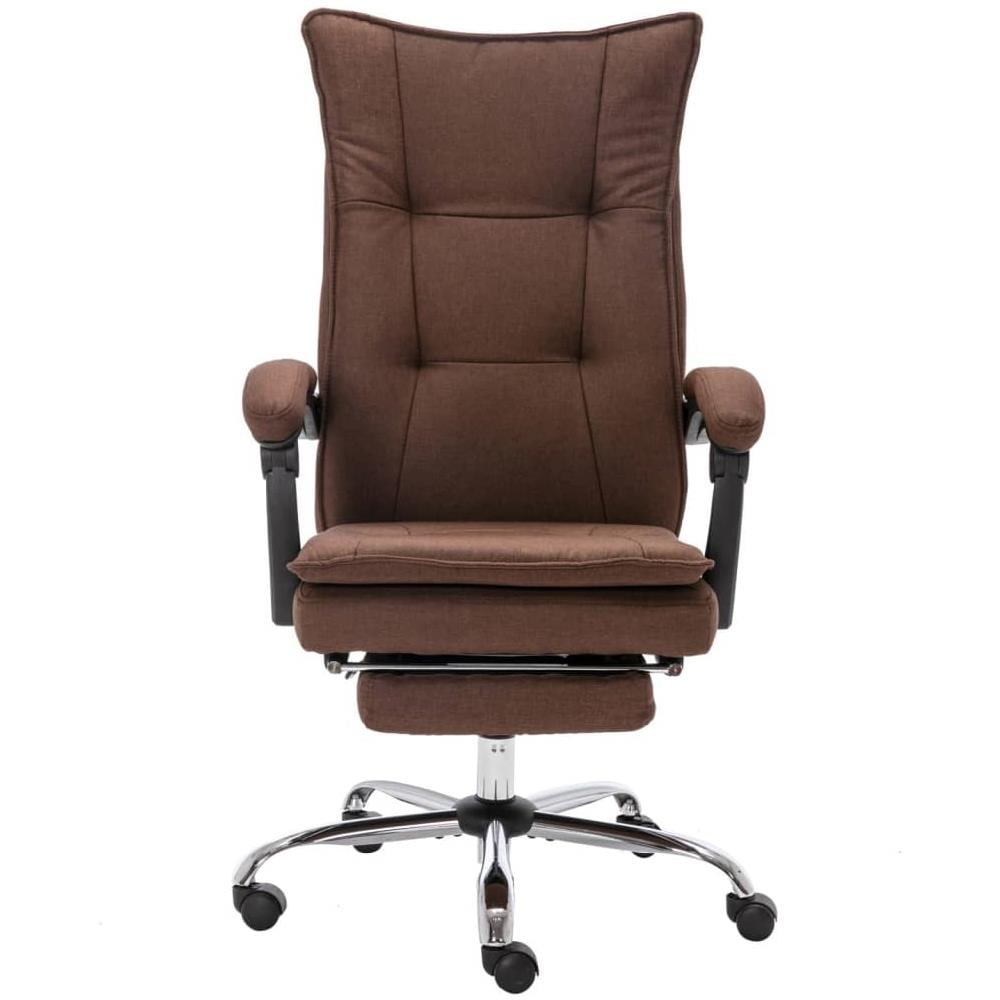 Sedia Massaggiante Da Ufficio Marrone In Tessuto - Foto 2