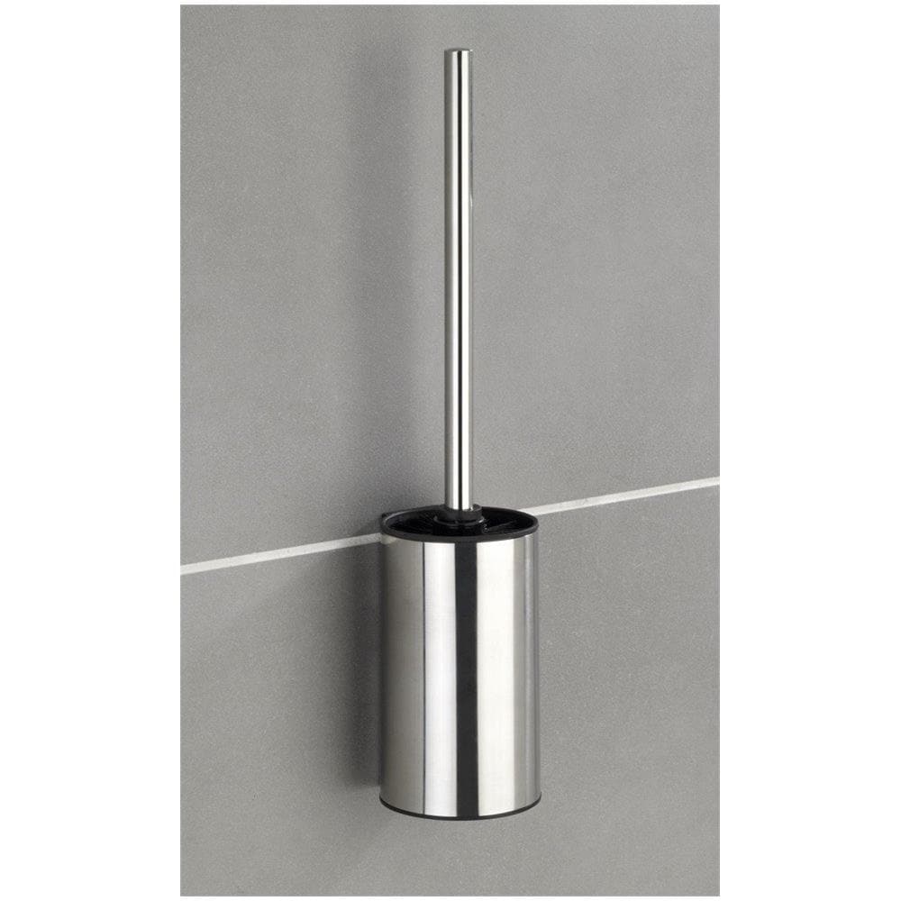 Spazzola Wc Con Contenitore In Acciaio Cromato, Wc A Parete Detroit - Wenko - Foto 2