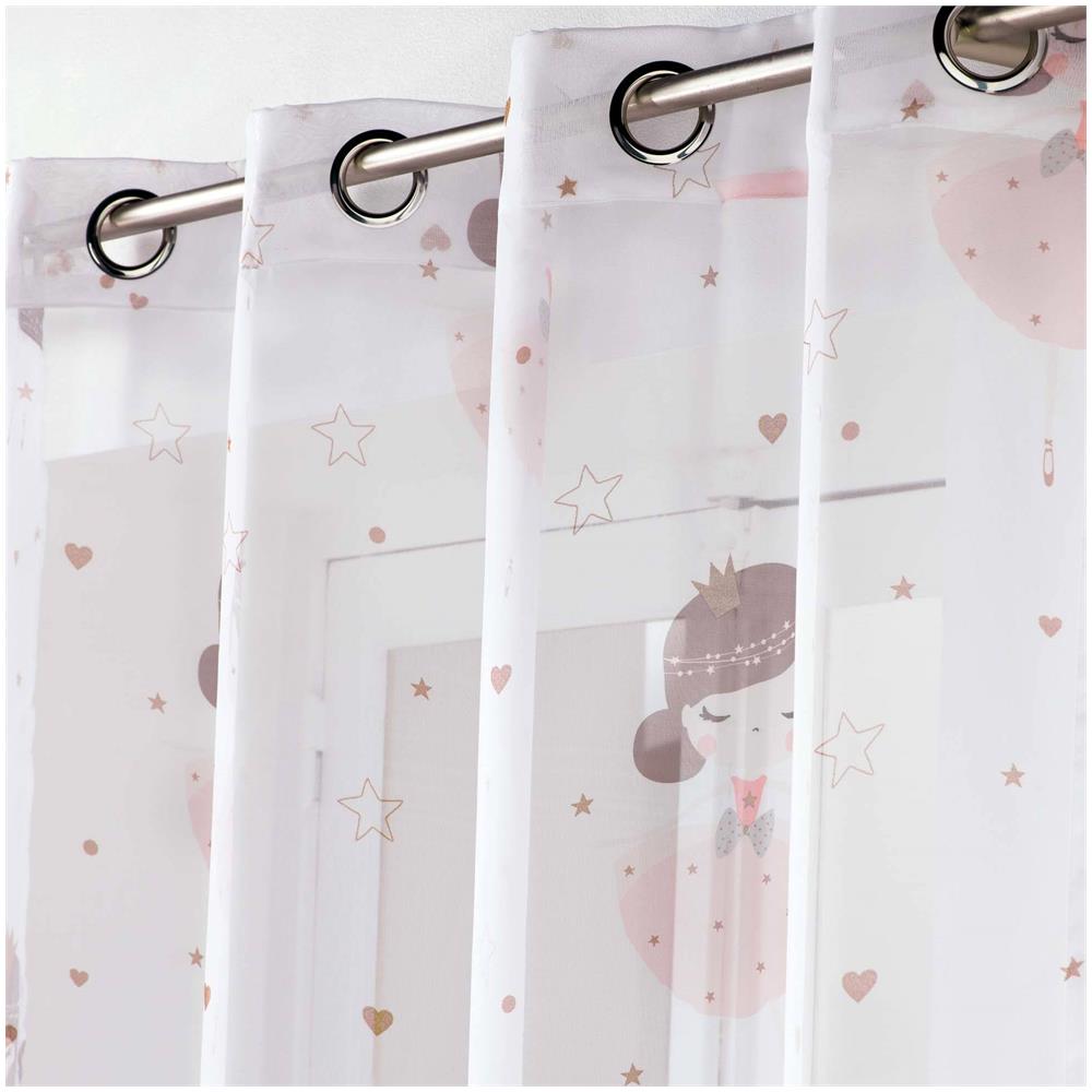 Tenda Per Cameretta Dei Bambini Petite Princesse, Con Occhielli, 140 X 240 Cm - Foto 2