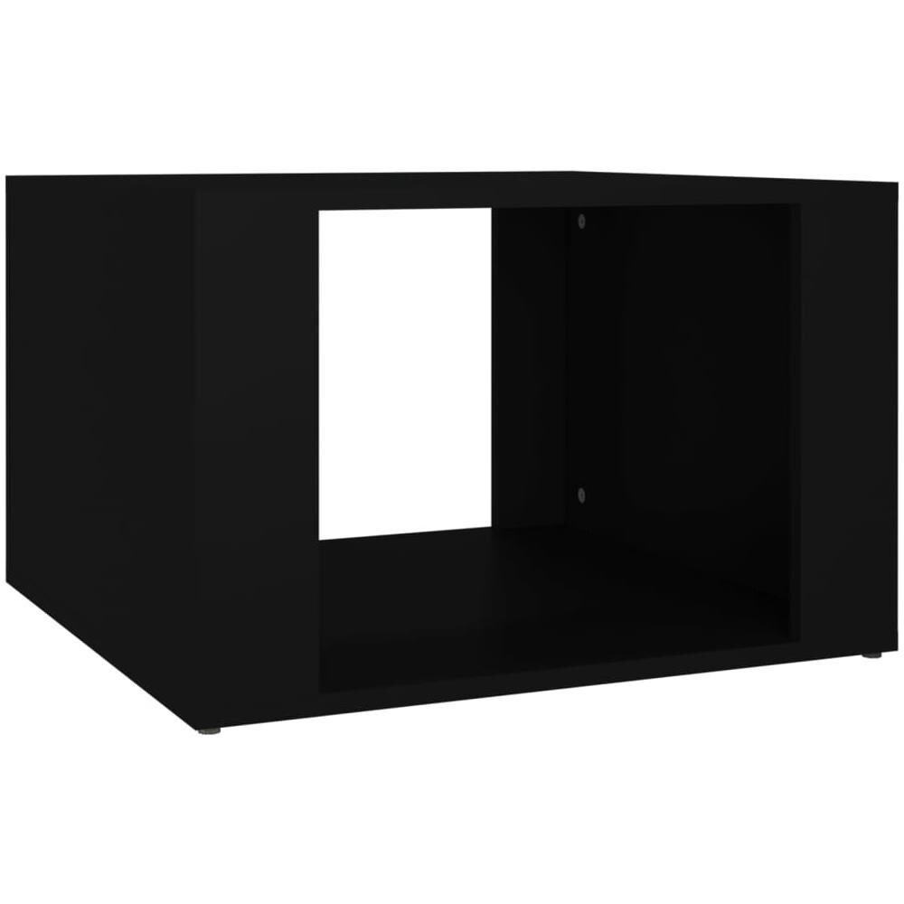 Comodino Nero 57x55x36 Cm In Legno Multistrato - Foto 2