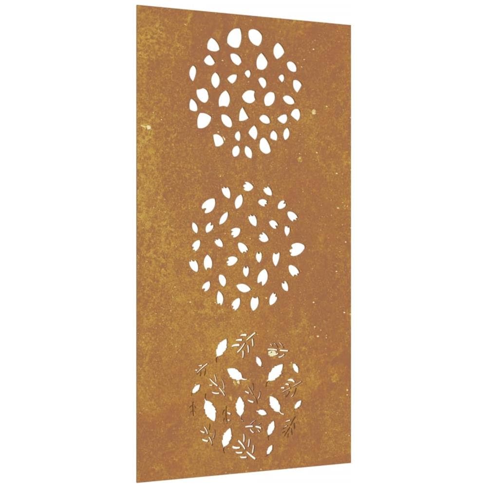 Decorazione Muro Da Giardino 105x55 Cm Foglia Acciaio Corten - Foto 2