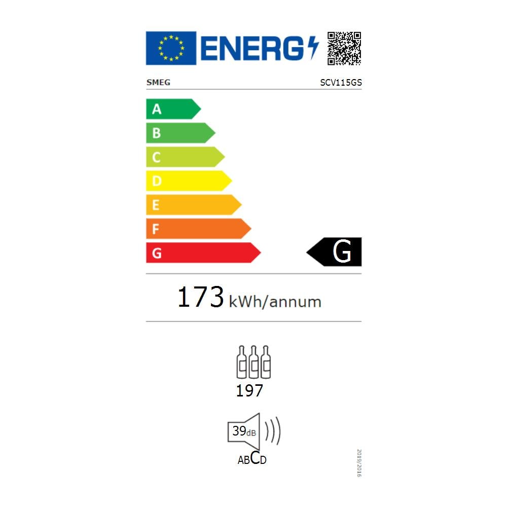 SCV115GS cantina vino Cantinetta vino con compressore Libera installazione Nero 197 bottiglia /bottiglie - Foto 3