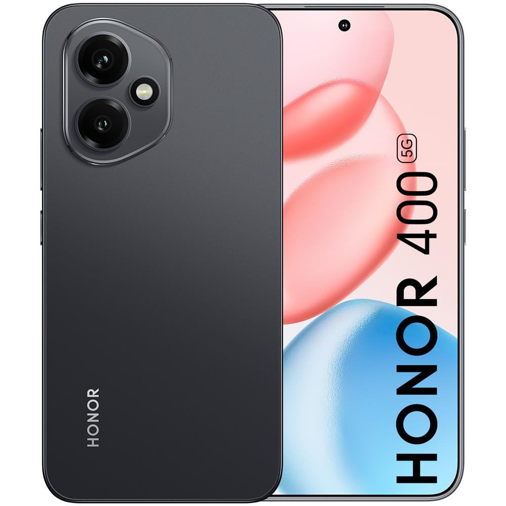 400 5G 512GB 8GB Ram Display 6.55" Main Camera 200MP USB Type-C Dual nanoSim MagicOS 9.0 Snapdragon: 7 Gen3 5300mAh Midnight Black - Foto 1