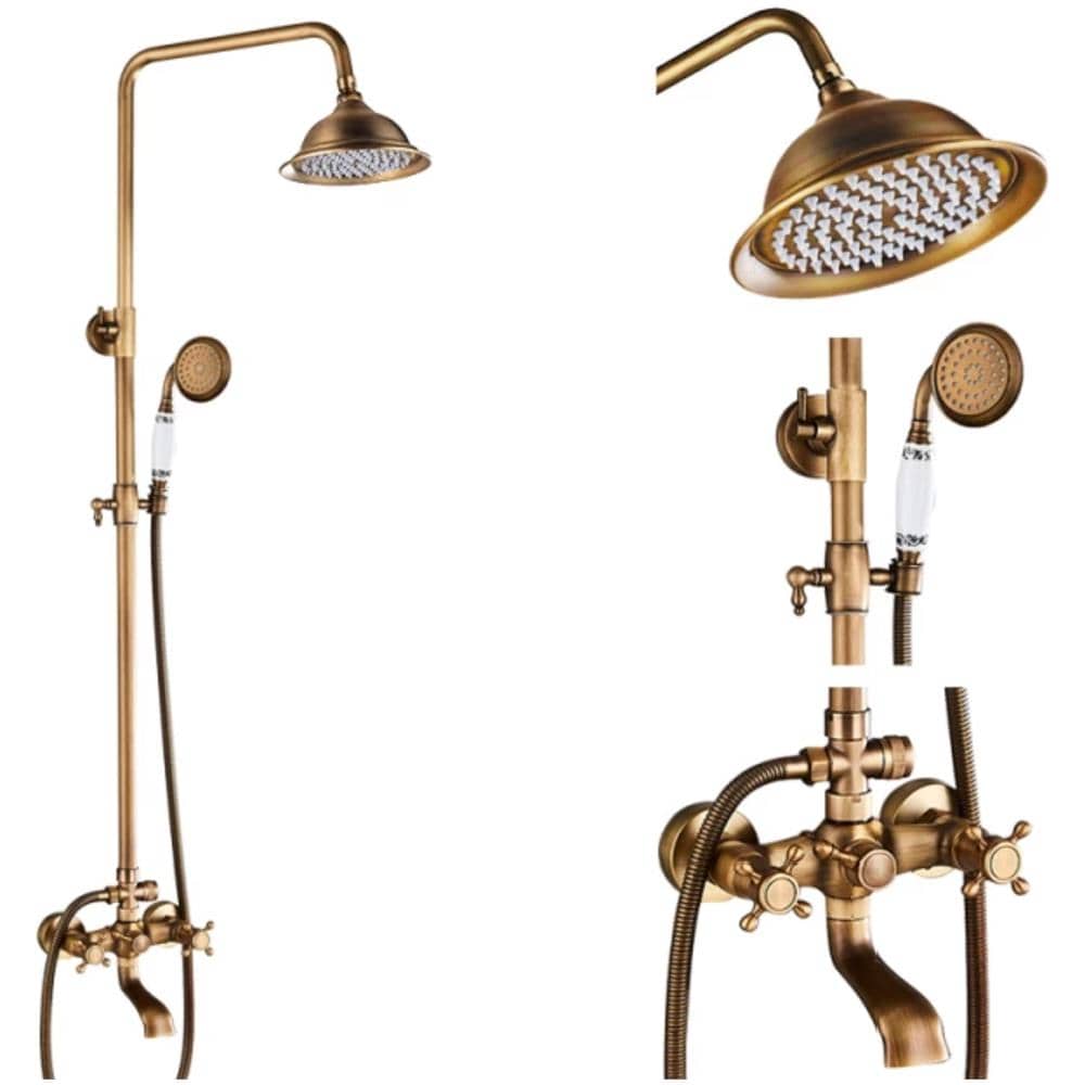 Rubinetto per doccia, Blackswan, tipo M40.3, modello bronzo antico, misura 20 cm - Foto 2