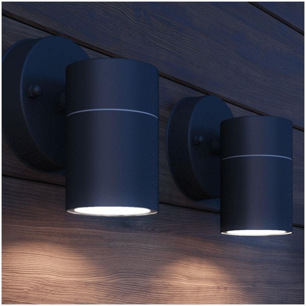 Lampada Led Da Parete Esterno 2pz. Acciaio Inox Proiezione Verso Il Basso - Foto 8