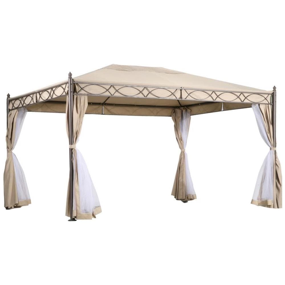 Fores - Gazebo Da Giardino In Acciaio Completo Di Pareti - Foto 1