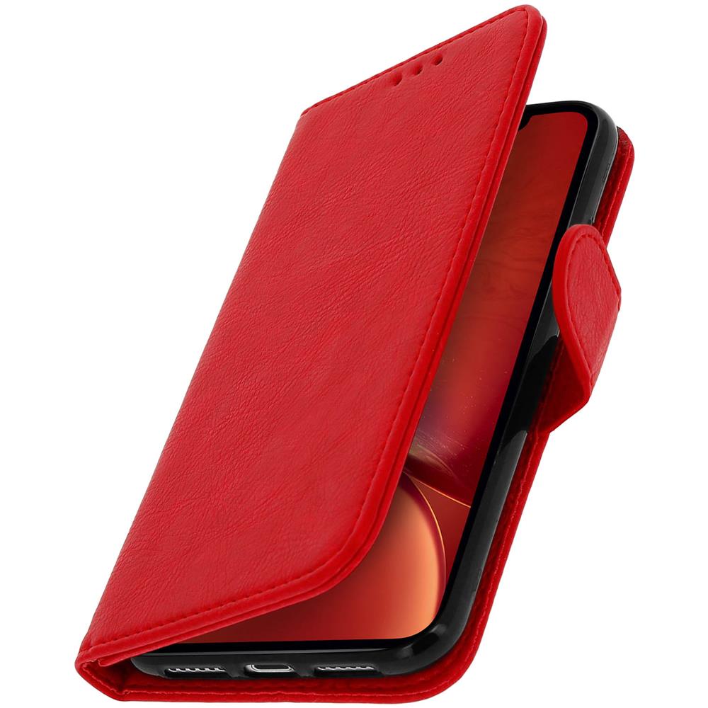 Custodia Iphone Xr Sportellino Portacarte Funzione Supporto Video - Rosso - Foto 2