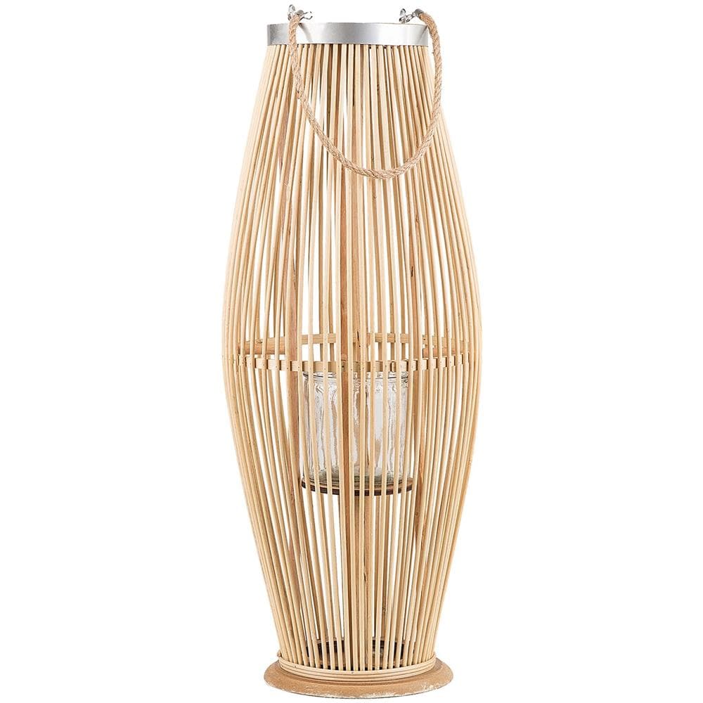 Lanterna In Legno Chiaro 84 Cm Tahiti - Foto 1