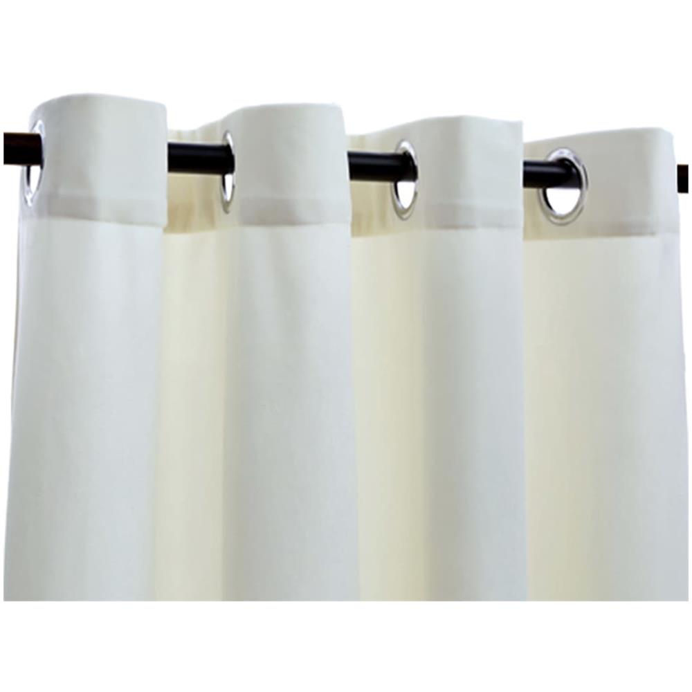Tende Oscuranti Con Anelli 2 Pz Crema In Velluto 140x175 Cm - Foto 4