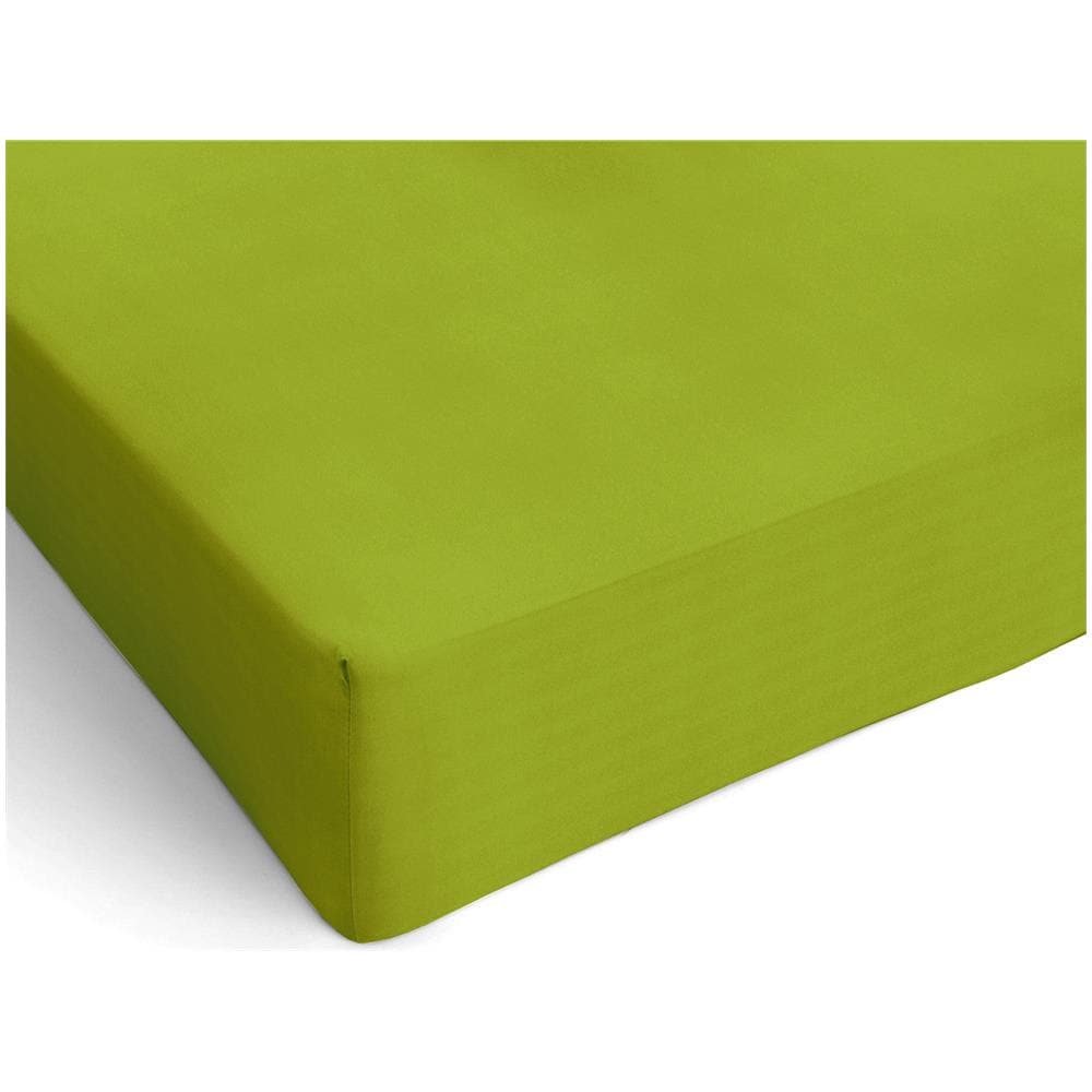 Lenzuolo Sotto Con Angoli In Microfibra - Matrimoniale 160/170 X 190/200 X 25 Cm - Verde - Foto 1