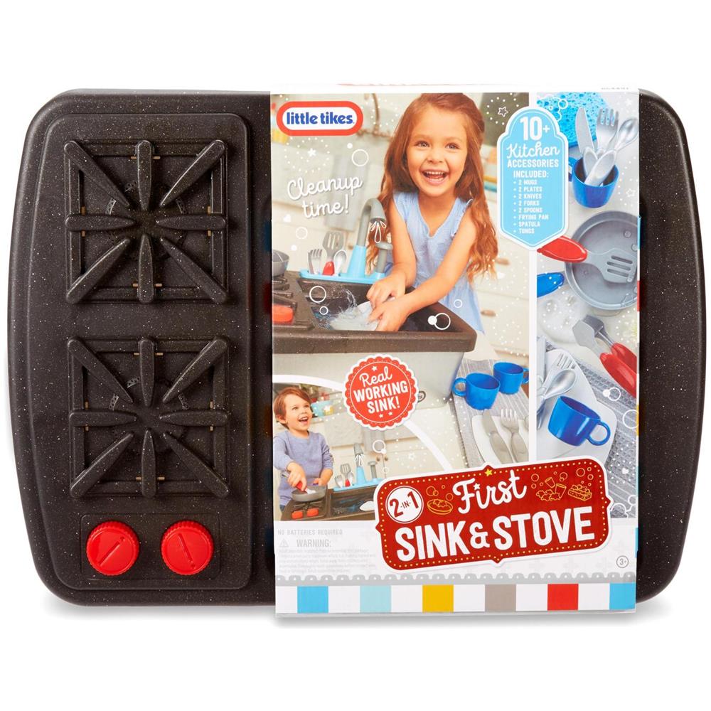 Little Tikes - First Sink E Stove Interattivo, Realistico E Con Suoni, Elettrodomestico Giocattolo Per Bambini - Foto 4
