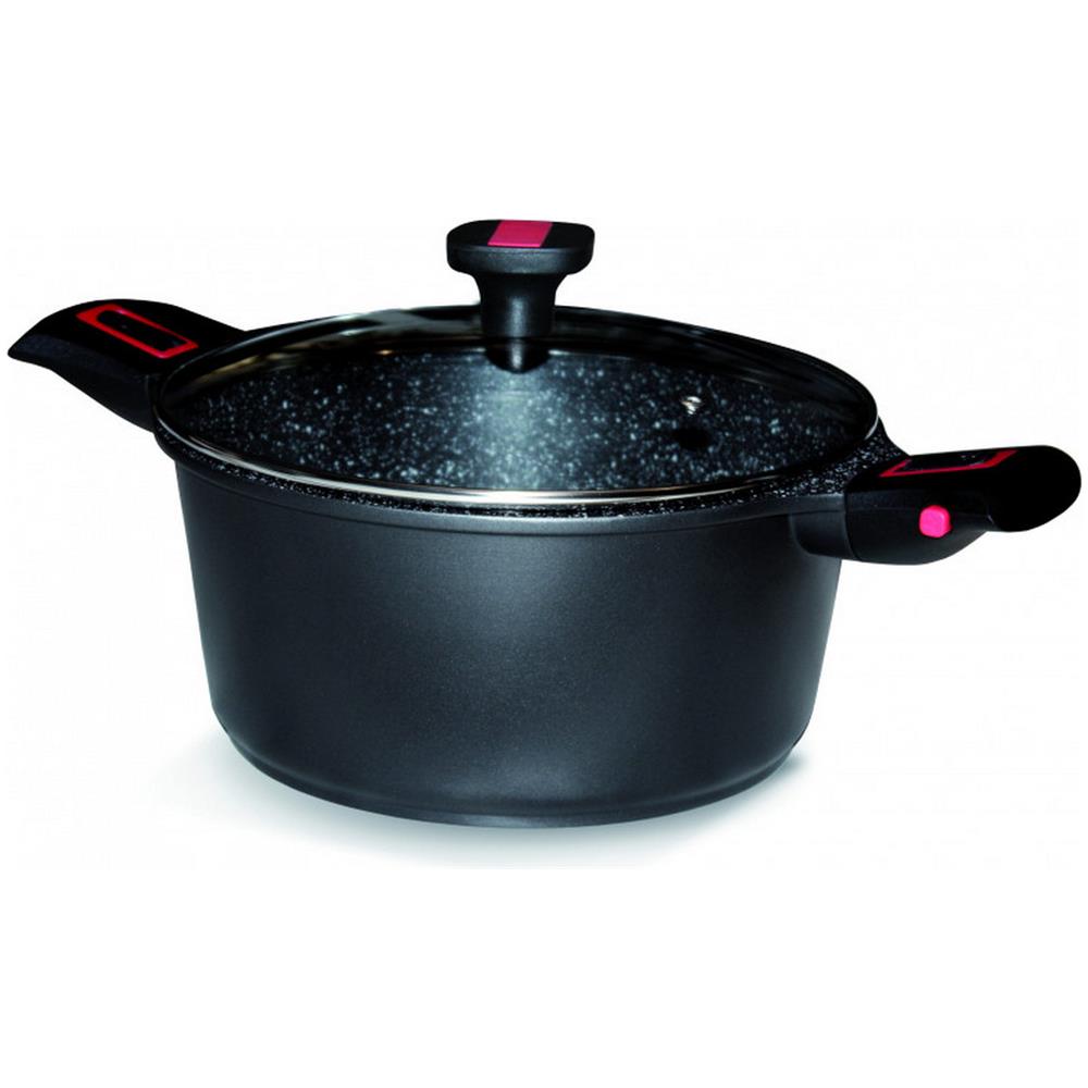 Casseruola In Alluminio Antiaderente 24 Cm + Coperchio - 383606 - Foto 1