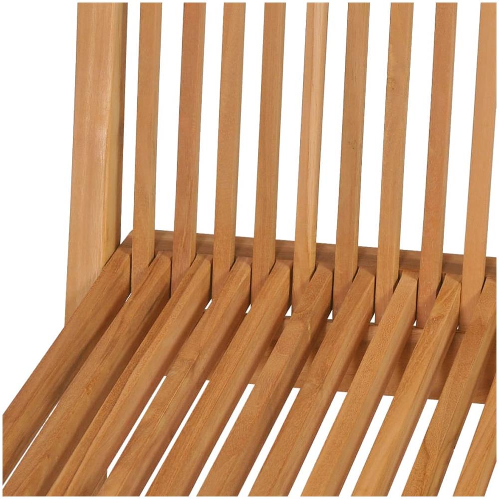 Set da Pranzo da Giardino 5 pz in Legno Massello di Teak - Foto 2