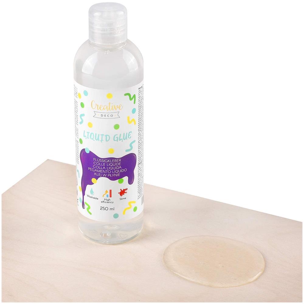 Colla Liquida Trasparente Pva Vinilica | 250ml | Per Artigianato Carta E Cartone | Non Tossica | Scolastica Lavabile | Efficiente | Perfetta Per Progetti Artistici - Foto 5