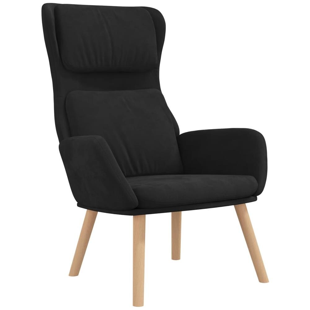 Poltrona Relax Nera In Velluto - Foto 2