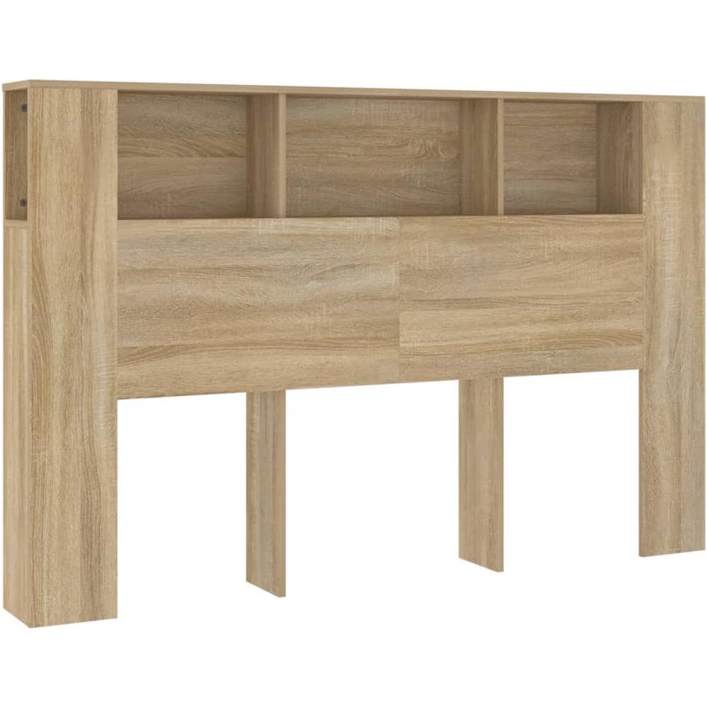 Testiera Con Scomparti Rovere Sonoma 160x18,5x104,5 Cm - Foto 2