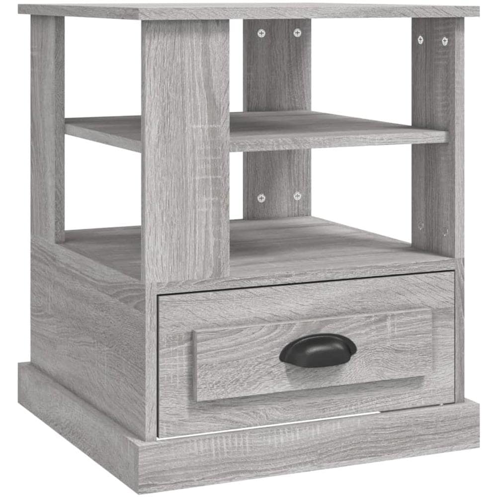 Tavolino Grigio Sonoma 50x50x60 Cm In Legno Multistrato - Foto 2