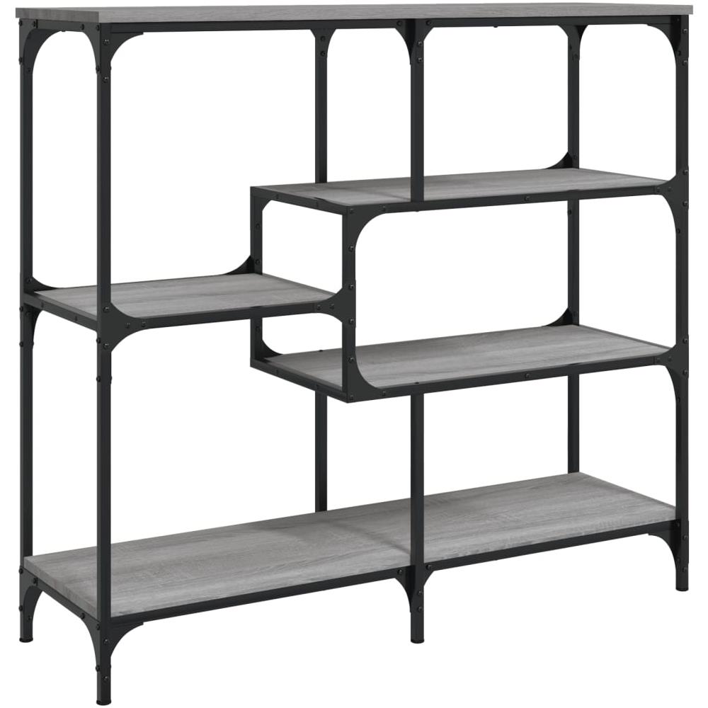 Tavolo Consolle Grigio Sonoma 103x32x95 Cm In Legno Multistrato - Foto 2