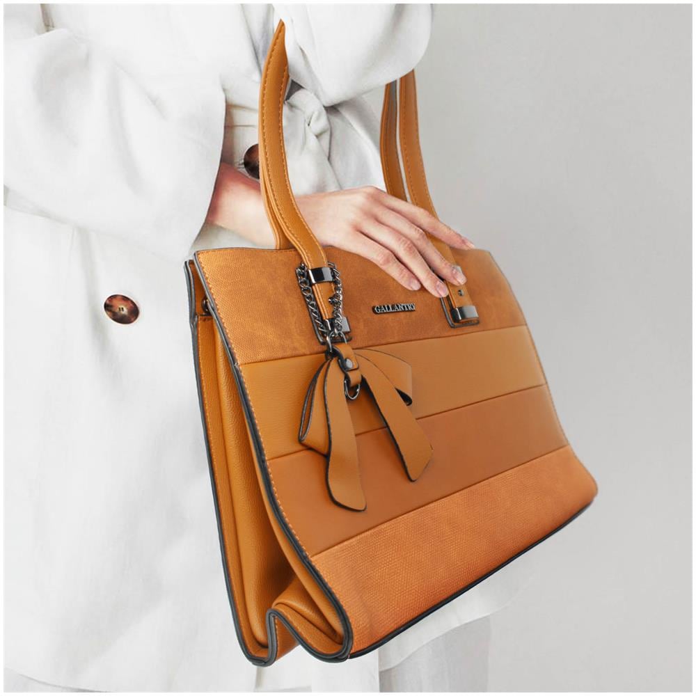 Borsa Da Donna Multitexture, Marrone - Foto 5