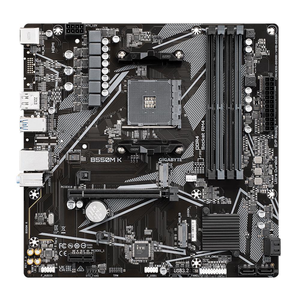 Scheda Madre B550M K 1.0 Socket AM4 Chipset B550 Micro ATX - Foto 2