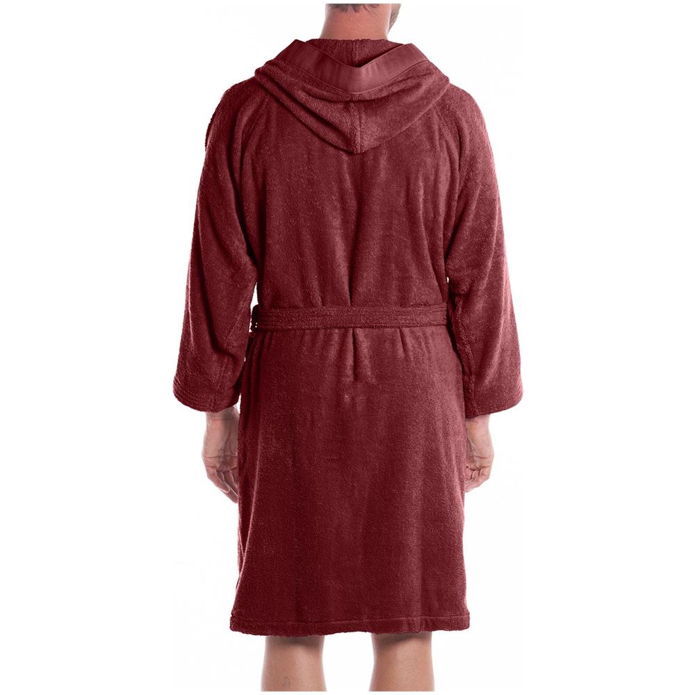 Accappatoio Con Cappuccio Spugnissima Soft In Cotone Colore Bordeaux Misura Xl - Foto 2