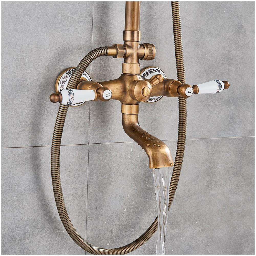 Rubinetto per doccia, Blackswan, tipo M40.2, modello bronzo antico, misura 25 cm - Foto 4