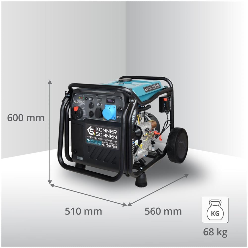 Generatore di inverter KS 8100iE ATSR Tensione, V 230 Potenza massima, kW 8.5 - Foto 2