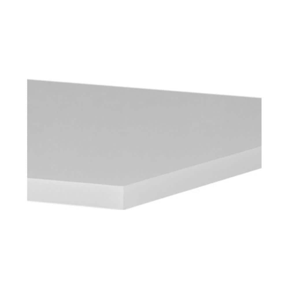 | Piano lavabo - 40,6x46x1,6 cm - Bianco - Piano in laminato di alta qualità - Resistente all'acqua - Per lavabi - Foto 2