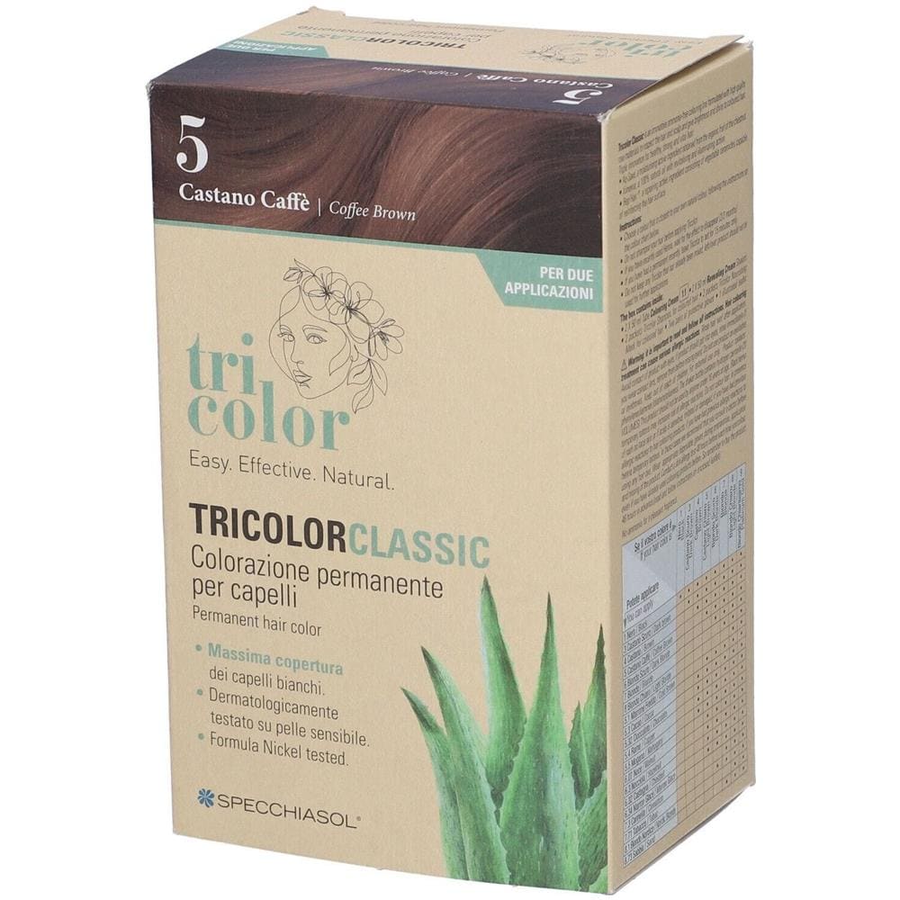 Tricolor Classic 5 Castano Caffe' 2 Tubi 50 ml + 2 Shaker 50 ml + 4 Bustine 8 ml - Foto 1