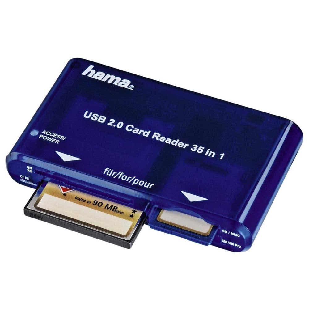 Lettore USB 2.0 con Cavo 35 in 1 Blu - Foto 2