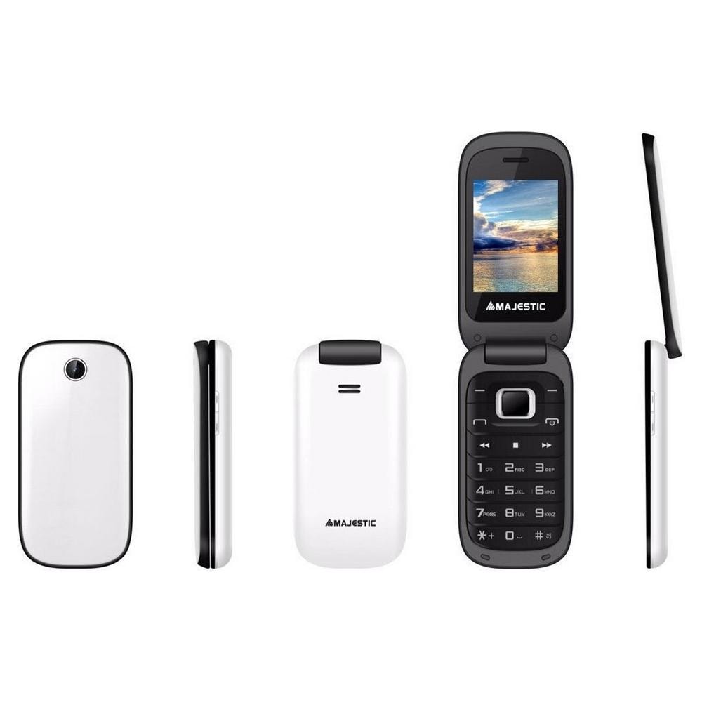 Lucky 48 Bianco Display 2.4" +Slot MicroSD Flip Attivo Risposta Fotocamera 1.3Mpx Radio Torcia - Foto 4