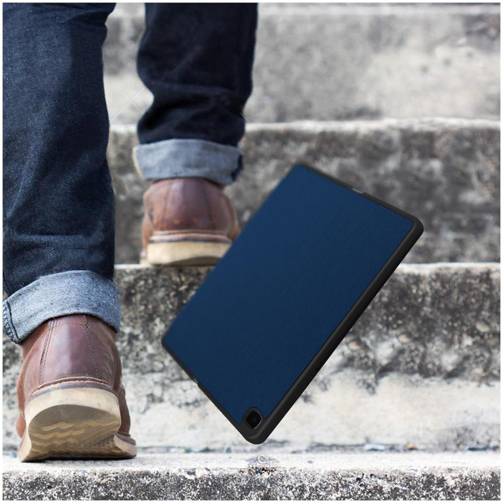 Custodia Per Galaxy Tab S6 Lite 2024, 2022, 2020 Standby Stand Video, Blu Scuro - Foto 6